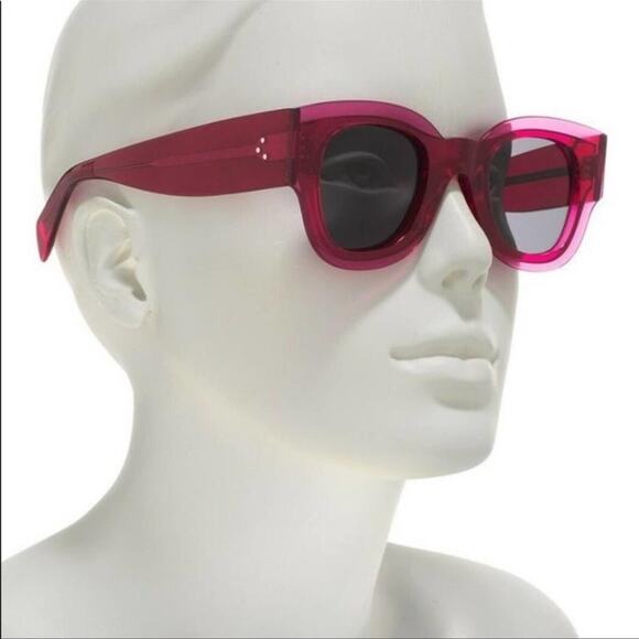 Céline Zoe Fuchsia Pink Crystal Sunglasses